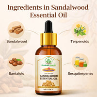 Bhudevam Naturals Khadi Sandalwood Essential Oil for Skin Care, Aromatherapy, Meditation, Diffuser & Massage 15ml - 4