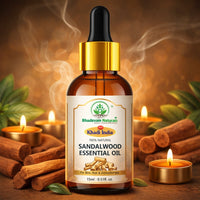 Bhudevam Naturals Khadi Sandalwood Essential Oil for Skin Care, Aromatherapy, Meditation, Diffuser & Massage 15ml - 5