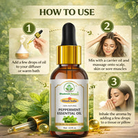 Bhudevam Naturals Khadi Peppermint Essential Oil for Hair Growth, Head Massage, Aromatherapy, Diffuser, Skin Care & Stress Relief 15ml - 2