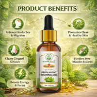 Bhudevam Naturals Khadi Peppermint Essential Oil for Hair Growth, Head Massage, Aromatherapy, Diffuser, Skin Care & Stress Relief 15ml - 5