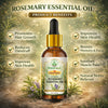 Bhudevam Naturals Khadi Rosemary Essential Oil for Hair Growth, Anti Hair Fall, Aromatherapy, Diffuser & Skin Care 15ml - 6