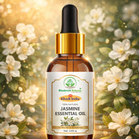 Bhudevam Naturals Khadi Jasmine Essential Oil for Aromatherapy, Skin Care, Hair Care, Stress Relief, Diffuser & Massage 15ml - 5