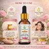 Bhudevam Naturals Khadi Rose Essential Oil for Skin & Hair Care – 100% Pure Natural Steam Distilled Rose Oil for Face, Acne, Aromatherapy, Diffuser 15ml - 3