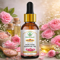 Bhudevam Naturals Khadi Rose Essential Oil for Skin & Hair Care – 100% Pure Natural Steam Distilled Rose Oil for Face, Acne, Aromatherapy, Diffuser 15ml - 6