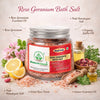 Bhudevam Naturals Khadi Rose Geranium Bath Salts for Relaxation – Natural Aromatherapy Soaking Salts with Essential Oils for Stress Relief & Skin Care 200gm - 7