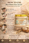 Bhudevam Naturals Khadi Rice Water Face Scrub for Women & Men – Gentle Exfoliation for Clear, Smooth & Radiant Skin 150gm - 3