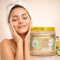 Bhudevam Naturals Khadi Rice Water Face Scrub for Women & Men – Gentle Exfoliation for Clear, Smooth & Radiant Skin 150gm - 6