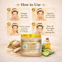 Bhudevam Naturals Khadi Rice Water Face Scrub for Women & Men – Gentle Exfoliation for Clear, Smooth & Radiant Skin 150gm - 7