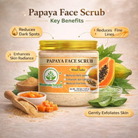 Bhudevam Naturals Khadi Papaya Face Scrub for Tan Removal – Exfoliating Scrub for Dead Skin, Dark Spots & Skin Glow 150gm - 5