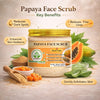 Bhudevam Naturals Khadi Papaya Face Scrub for Tan Removal – Exfoliating Scrub for Dead Skin, Dark Spots & Skin Glow 150gm - 5