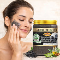 Bhudevam Naturals Khadi Charcoal Face Scrub for Blackheads, Acne, Oil Control, Deep Cleansing & Skin Detox Exfoliation 150gm - 5