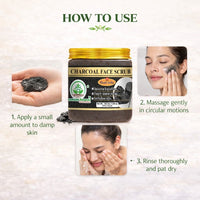 Bhudevam Naturals Khadi Charcoal Face Scrub for Blackheads, Acne, Oil Control, Deep Cleansing & Skin Detox Exfoliation 150gm - 2