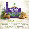 Bhudevam Naturals Khadi Pure Indigo Powder for Hair Coloring – Natural Black Hair Dye, No Chemicals, Used with Henna for Long Lasting Color 200gm - 3