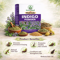 Bhudevam Naturals Khadi Pure Indigo Powder for Hair Coloring – Natural Black Hair Dye, No Chemicals, Used with Henna for Long Lasting Color 200gm - 5