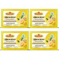 Bhudevam Naturals Khadi 100% Natural Lemon Bath Soap – Skin Brightening & Oil Control Soap, Herbal Formula, Safe for Daily Use 500gm - 1