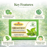 Bhudevam Naturals Khadi Rosewater Soap for SKin & Body – Natural Moisturizing Cleanser, Keeps Skin Fresh, Soft & Fragrant All Day 500gm - 2
