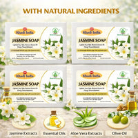 Bhudevam Naturals Khadi Jasmine Bath Soap  for Moisturizing, Skin Nourishment & Long Lasting Fragrance 500gm - 5