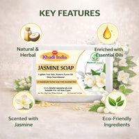 Bhudevam Naturals Khadi Jasmine Bath Soap  for Moisturizing, Skin Nourishment & Long Lasting Fragrance 500gm - 7