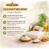 Bhudevam Naturals Khadi Handmade Coconut Milk Bath Soap for Dry Skin, Deep Nourishment & Glow 500gm - 5