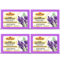 Bhudevam Naturals Khadi Pure Lavender Handmade Bath Soap for Relaxing Aroma, Soft & Glowing Skin 500gm - 1
