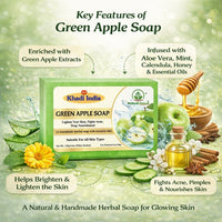 Bhudevam Naturals Khadi Almond Handmade Bath Soap for Deep Moisturizing, Soft & Healthy Skin 500gm - 7