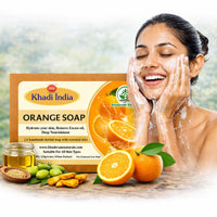 Bhudevam Naturals Khadi Orange Soap with Vitamin C – Skin Brightening & Refreshing Bath Bar 500gm - 5