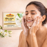 Bhudevam Naturals Khadi White Musk Soap – Luxury Fragrance Bath Soap for Soft & Smooth Skin 500gm - 3