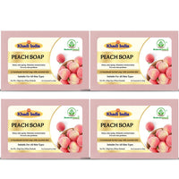 Bhudevam Naturals Khadi Handmade Peach Soap for Smooth & Radiant Skin 500gm - 1