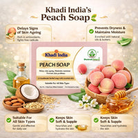 Bhudevam Naturals Khadi Handmade Peach Soap for Smooth & Radiant Skin 500gm - 4