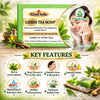 Bhudevam Naturals Khadi Green Tea Bath Soap for Clear & Healthy Skin | Natural Handmade Soap for Acne & Oil Control 500gm - 4