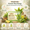 Bhudevam Naturals Khadi Green Tea Bath Soap for Clear & Healthy Skin | Natural Handmade Soap for Acne & Oil Control 500gm - 6