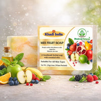 Bhudevam Naturals Khadi Handmade Mix Fruit Soap – Vitamin-Rich Skin Brightening Bath Soap 500gm - 4