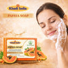 Bhudevam Naturals Khadi Handmade Papaya Soap Bar – Exfoliating & Deep Cleansing Bath Soap for Face & Body 500gm - 3