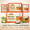 Bhudevam Naturals Khadi Handmade Papaya Soap Bar – Exfoliating & Deep Cleansing Bath Soap for Face & Body 500gm - 5