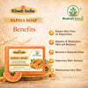 Bhudevam Naturals Khadi Handmade Papaya Soap Bar – Exfoliating & Deep Cleansing Bath Soap for Face & Body 500gm - 8