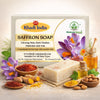 Bhudevam Naturals Khadi Saffron Handmade Bath Soap for Skin Brightening & Glow Boosting 500gm - 3