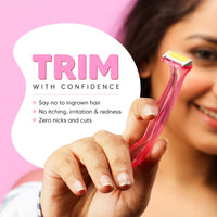 LetsShave Evior Bikini Line Razor for Women (Pack of 3)