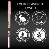 BOBI 24 Hours Kajal For Eyes | Smudgeproof Waterproof Formula | Deep Black Pigment | Cruelty-Free Paraben-Free | Smooth Application | Long Lasting Wear-1.5 gm - 5