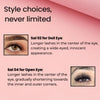 BOBI Self Adhesive Eyelashes SA30 Cat Eye – Winged Corner Volume | Elongated Eye Look | No Glue | Reusable | Quick Stick-On Style 20 gm - 4