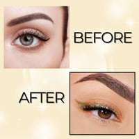 BOBI Glitter Eyeliner Gold | Diamond Sparkle Finish | Waterproof Long Wear | Quick Dry Smudgeproof | Felt-Tip Precision | Cruelty-Free Paraben-Free-5ml - 3