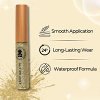 BOBI Glitter Eyeliner Gold | Diamond Sparkle Finish | Waterproof Long Wear | Quick Dry Smudgeproof | Felt-Tip Precision | Cruelty-Free Paraben-Free-5ml - 4