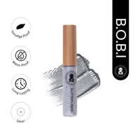 BOBI Glitter Eyeliner Silver | Diamond Sparkle Finish | Waterproof Long Wear | Quick Dry Smudgeproof | Felt-Tip Precision | Cruelty-Free Paraben-Free-5ml - 2