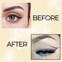 BOBI Glitter Eyeliner Purple | Diamond Sparkle Finish | Waterproof Long Wear | Quick Dry Smudgeproof | Felt-Tip Precision | Cruelty-Free Paraben-Free-5ml - 3