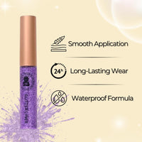 BOBI Glitter Eyeliner Purple | Diamond Sparkle Finish | Waterproof Long Wear | Quick Dry Smudgeproof | Felt-Tip Precision | Cruelty-Free Paraben-Free-5ml - 4