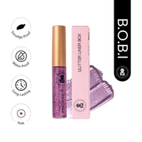 BOBI Glitter Eyeliner Pink | Diamond Sparkle Finish | Waterproof Long Wear | Quick Dry Smudgeproof | Felt-Tip Precision | Cruelty-Free Paraben-Free-5ml - 1