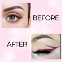 BOBI Glitter Eyeliner Pink | Diamond Sparkle Finish | Waterproof Long Wear | Quick Dry Smudgeproof | Felt-Tip Precision | Cruelty-Free Paraben-Free-5ml - 3