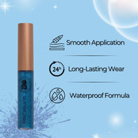 BOBI Glitter Eyeliner Blue | Diamond Sparkle Finish | Waterproof Long Wear | Quick Dry Smudgeproof | Felt-Tip Precision | Cruelty-Free Paraben-Free-5ml - 4