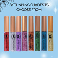 BOBI Glitter Eyeliner Blue | Diamond Sparkle Finish | Waterproof Long Wear | Quick Dry Smudgeproof | Felt-Tip Precision | Cruelty-Free Paraben-Free-5ml - 6
