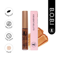 BOBI Glitter Eyeliner Orange | Diamond Sparkle Finish | Waterproof Long Wear | Quick Dry Smudgeproof | Felt-Tip Precision | Cruelty-Free Paraben-Free 5 ml - 1