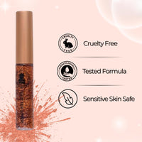 BOBI Glitter Eyeliner Orange | Diamond Sparkle Finish | Waterproof Long Wear | Quick Dry Smudgeproof | Felt-Tip Precision | Cruelty-Free Paraben-Free 5 ml - 5